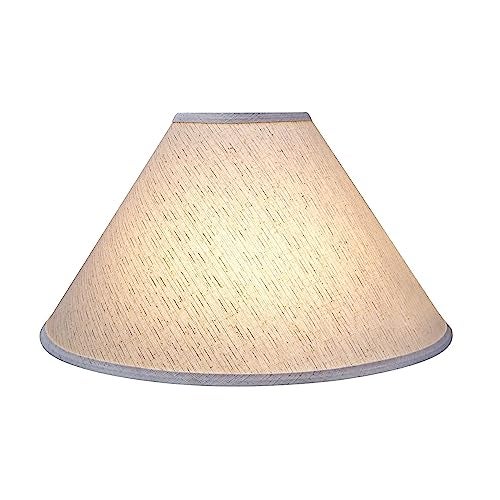 Aspen Creative 32201A Hardback Empire Spider Lamp Shade in Cream, 6" Top x 19" Bottom x 12" Slant Height - Image 3
