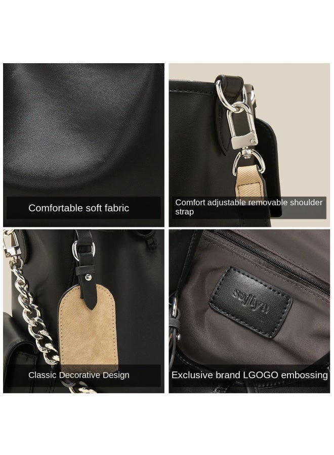 SAFIYA Qixi Festival Gift】women's Bag 2025 New Arrival Popular Brand Large Capacity Tote Bag Single Shoulder Crossbody Bag - Image 3