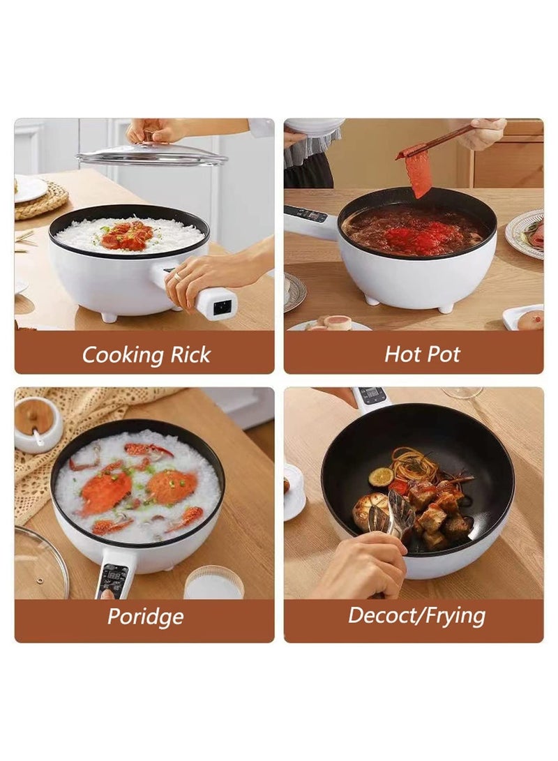 3.5L Electric Hot Pot with Steamer  Temperature Control - Non-Stick Cooker Shabu Shabu, Skillet,Frying Pan,Electric Saucepan  - Image 5