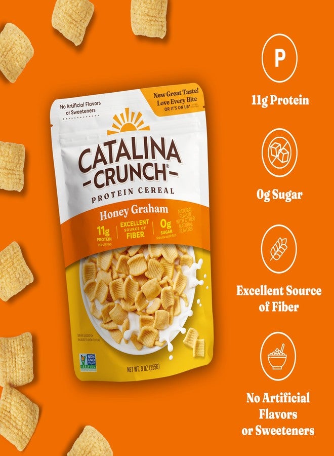Catalina Crunch Protein Cereal | Sugar Free Breakfast Cereal with 11g of Protein | Gluten Free, Keto Friendly | Variety Pack Dark Chocolate & Honey Graham (Pack of 2) - Packaging May Vary - Image 5