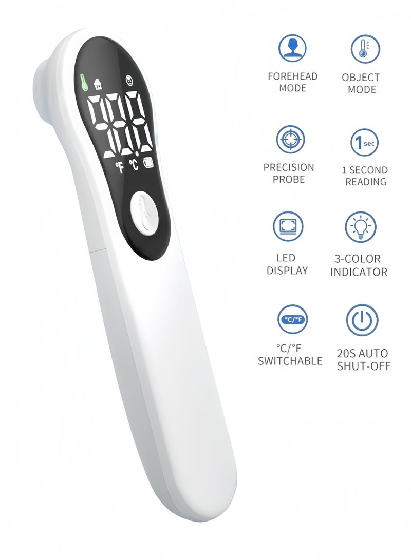 AiNengKang Infrared electronic body temperature forehead temperature gun handheld thermometer forehead temperature gun mini temperature gun rechargeable NON-Contact thermometer - Image 1