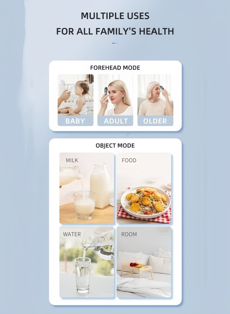 AiNengKang Infrared electronic body temperature forehead temperature gun handheld thermometer forehead temperature gun mini temperature gun rechargeable NON-Contact thermometer - Image 4