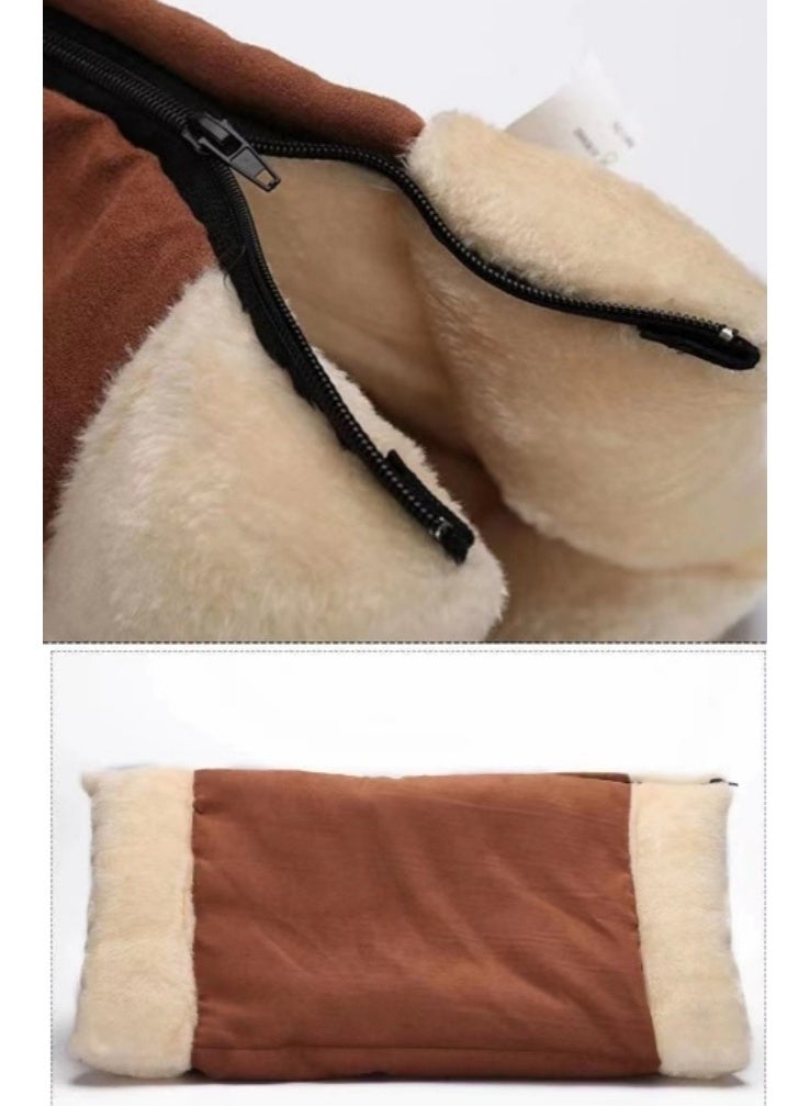 Foldable Tunnel Bed 2 in1 Pyramid Tunnel Bed And Mat Guinea Pig Tent Bed & Warm Tunnel for Rabbit Ferret Chinchilla Bunny Rats or Other Small Animals - Image 2