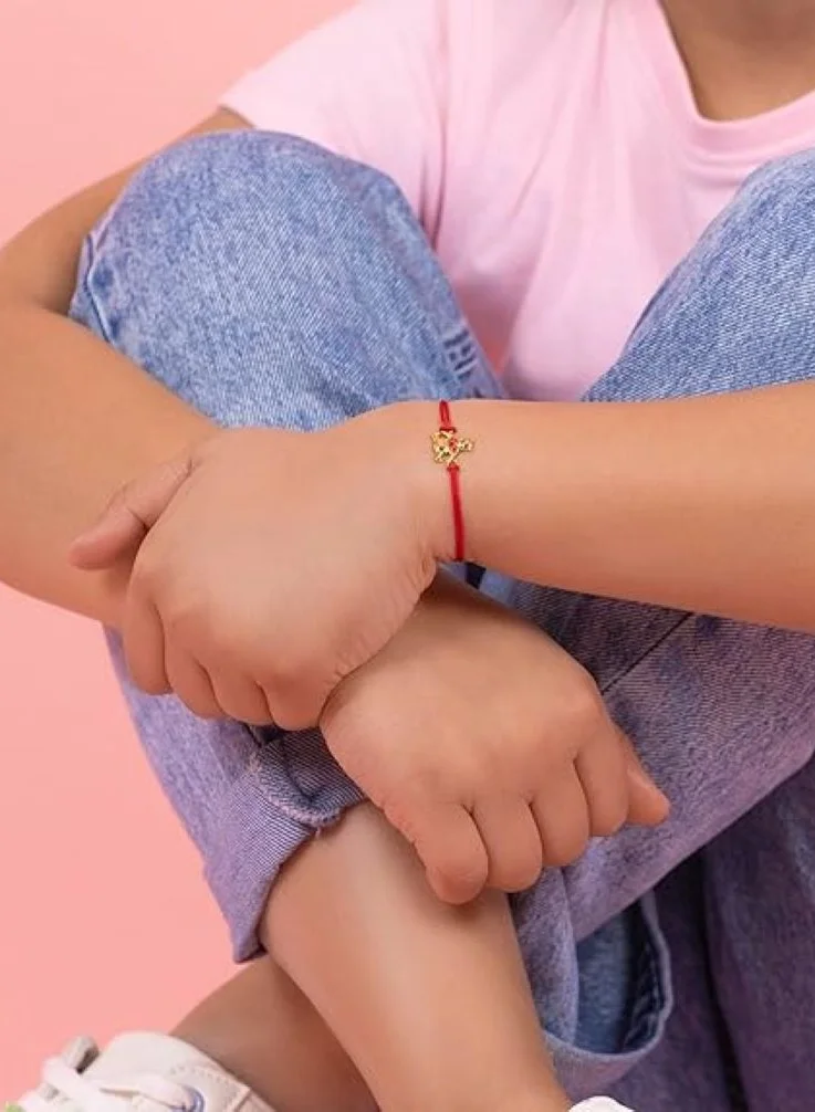 Disney Disney Winnie The Pooh Red Cord Bracelet with Gold Charm