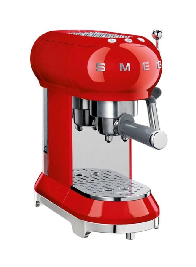 smeg 50's Retro Style Aesthetic Espresso Coffee Machine 1L 1350W 1.0 L 1300.0 W ECF01RDUK/AU Red/Silver - Image 2