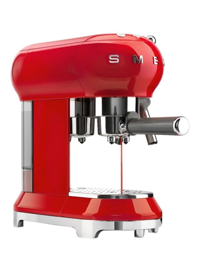 smeg 50's Retro Style Aesthetic Espresso Coffee Machine 1L 1350W 1.0 L 1300.0 W ECF01RDUK/AU Red/Silver - Image 3