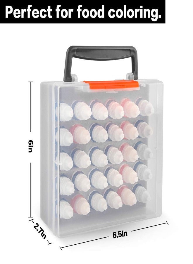 ALCYON Food Coloring Bottle Storage Organizer Case Compatible with Cake Food Coloring Set, Food Grade Vibrant Liquid Dye Container Box Holds 30 Bottles (Box Only) - Image 5