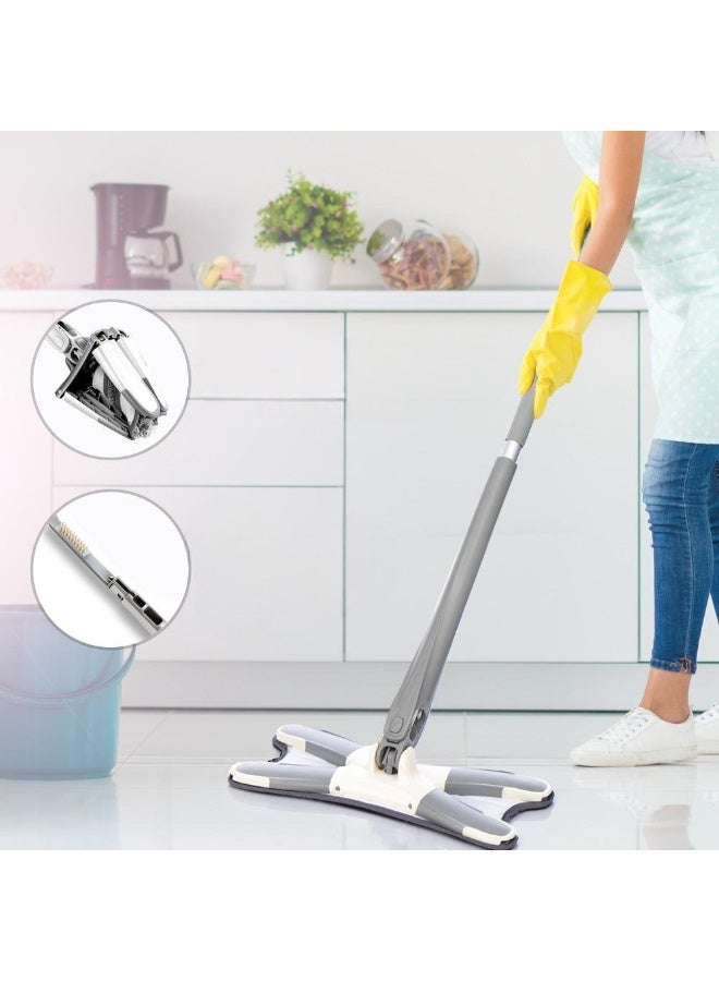 X Shape Floor Mop  Self -Rotating Floor Cleaning Mop - Image 1