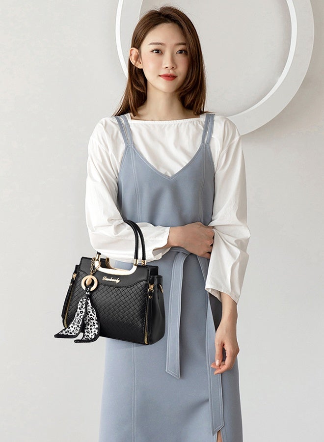 DUNISO Women's Fashion Handbag Faux Leather Crossbody Bag For Women  Large Capacity Tote Bags Top Handle Satchel Fashionable Travel Shoulder Bag For Ladies - Image 4