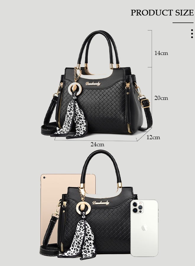 DUNISO Women's Fashion Handbag Faux Leather Crossbody Bag For Women  Large Capacity Tote Bags Top Handle Satchel Fashionable Travel Shoulder Bag For Ladies - Image 5