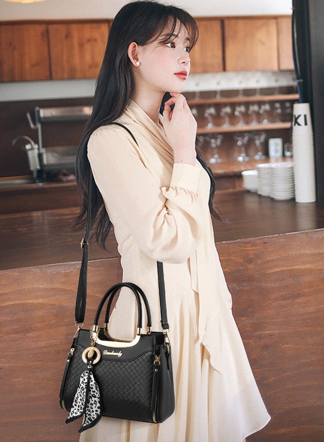 DUNISO Women's Fashion Handbag Faux Leather Crossbody Bag For Women  Large Capacity Tote Bags Top Handle Satchel Fashionable Travel Shoulder Bag For Ladies - Image 3