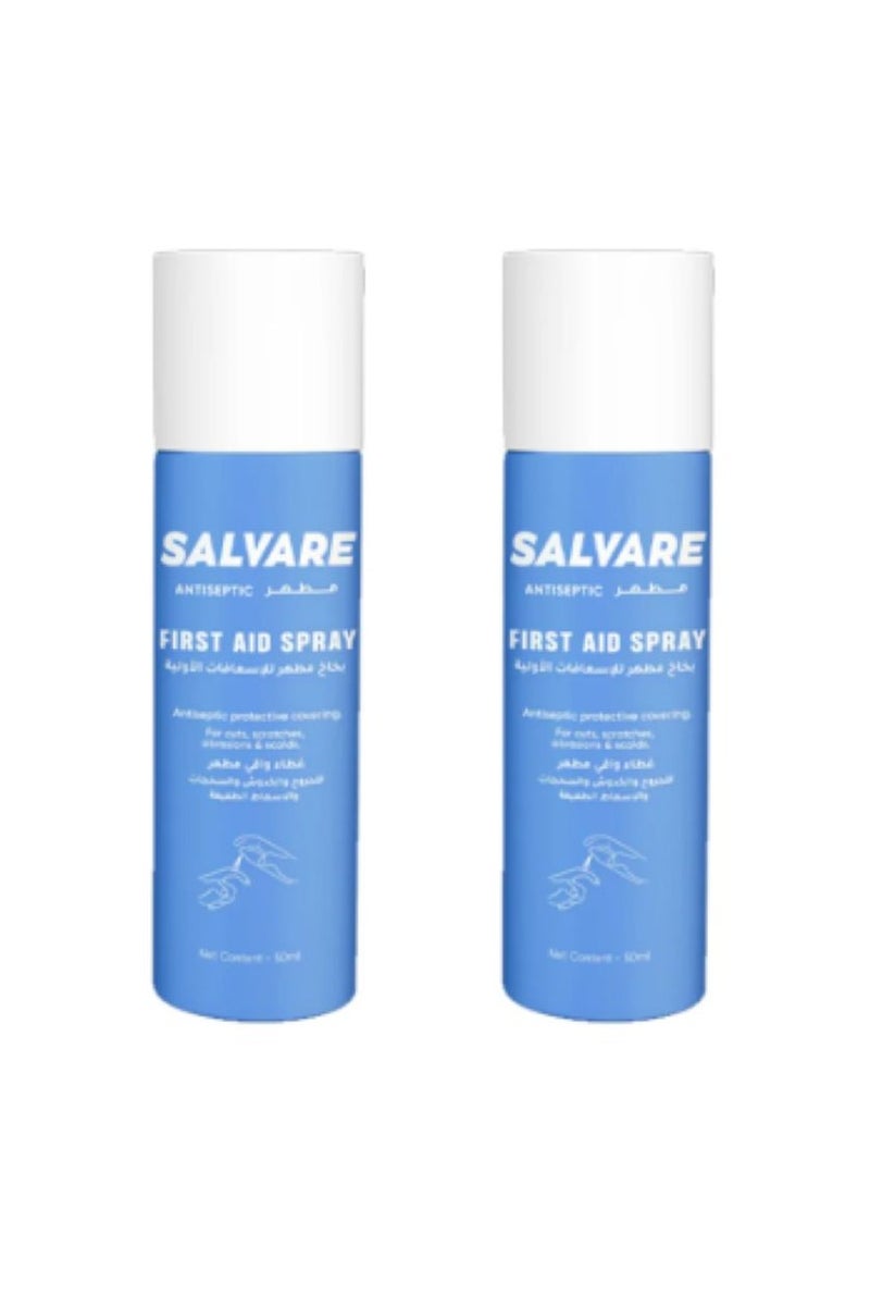 Salvare Antiseptic First Aid Spray 50Ml 2PCS