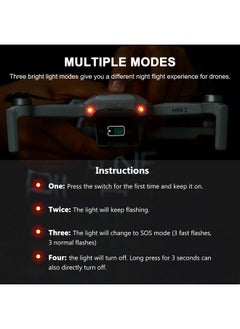 STARTRC Mini 2 Se Head Lights For Dji Mini 2 Se/Mini Se/Mavic Mini/Mini 2 Accessories 3 Light Models Strobe Light/Signal Lights/Sos Lights (Red Lighting)  - Image 4