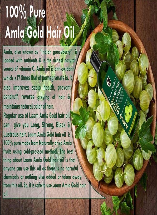 Laam Herbals Ayurvedic Amla Gold Hair Oil | For Long, Strong & Thick Hair- 200 ml - Image 5