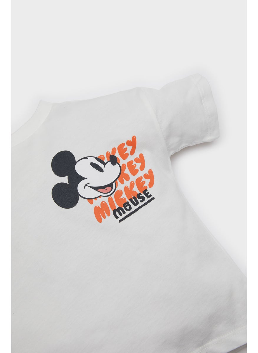 DeFacto Baby Boy Regular Fit Mickey & Minnie Licensed Short Sleeve T Shirt  - Image 2
