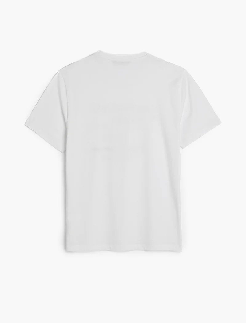 كوتون Slogan Printed T-Shirt