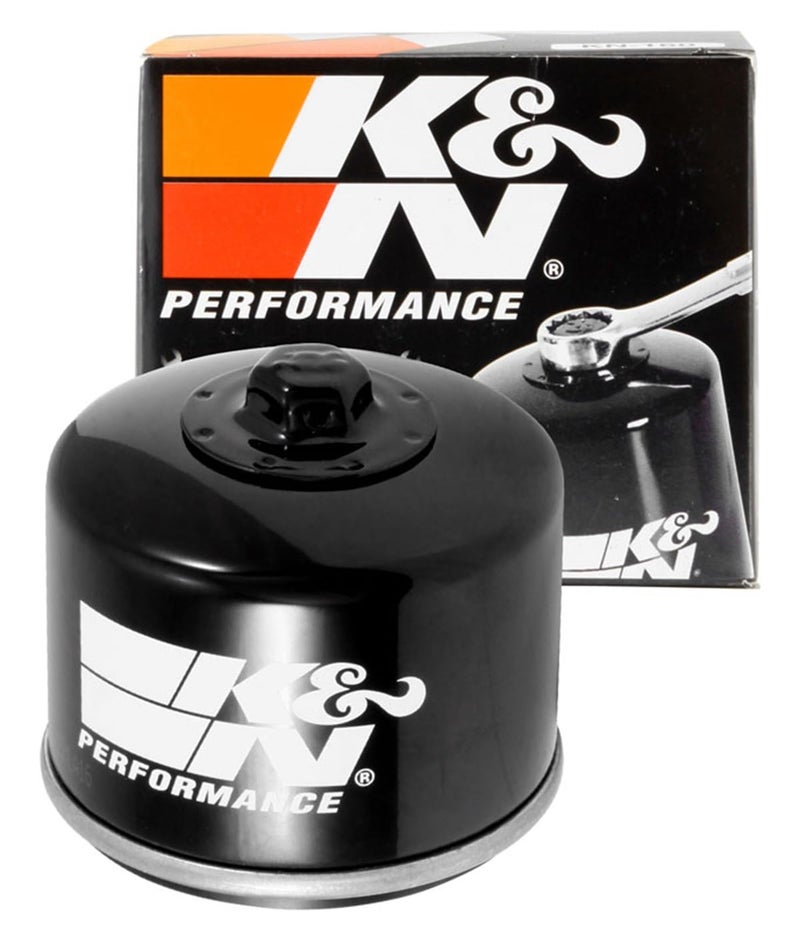 K&N Motorcycle Oil Filter: High Performance, Premium, Designed to be used with Synthetic or Conventional Oils, Wrench Off Nut: Fits Select BMW Motorcycles, KN-160 - Image 1