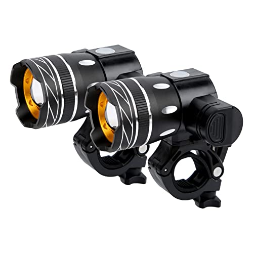 Sunisfa Electric Scooter Front Light USB Rechargeable LED Headlight Adjustable Focuses for M365 KUGOO ETWOW Suitable for Cycling Aluminum Alloy - Image 3