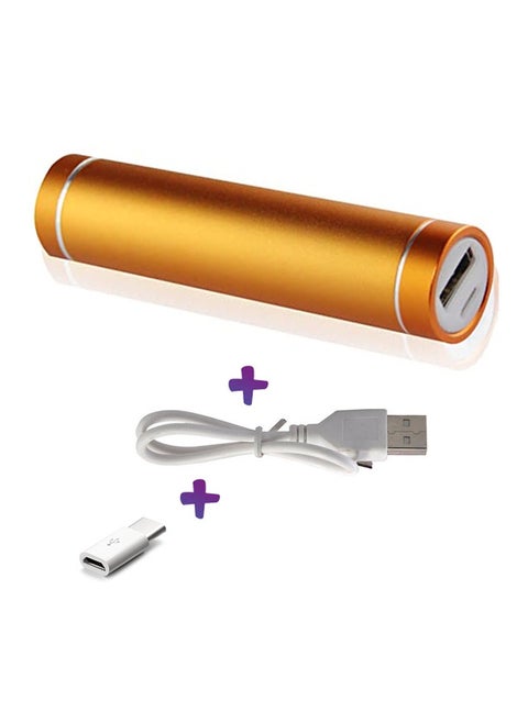 ⭐ Mini Cylinder Power Bank with a Real Capacity 2600mah External Battery Charger Material is  aluminum.  باور بانك عالي الجودة  مع سعة فعلية حقيقة 2600 مللي امبير