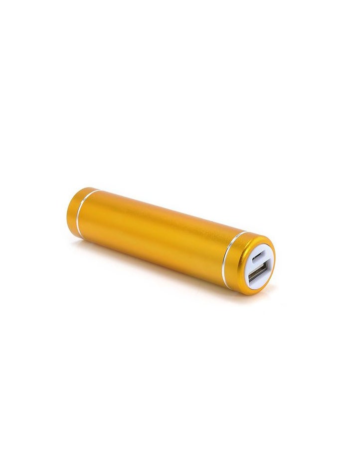 ⭐ Mini Cylinder Power Bank with a Real Capacity 2600mah External Battery Charger Material is  aluminum.  باور بانك عالي الجودة  مع سعة فعلية حقيقة 2600 مللي امبير