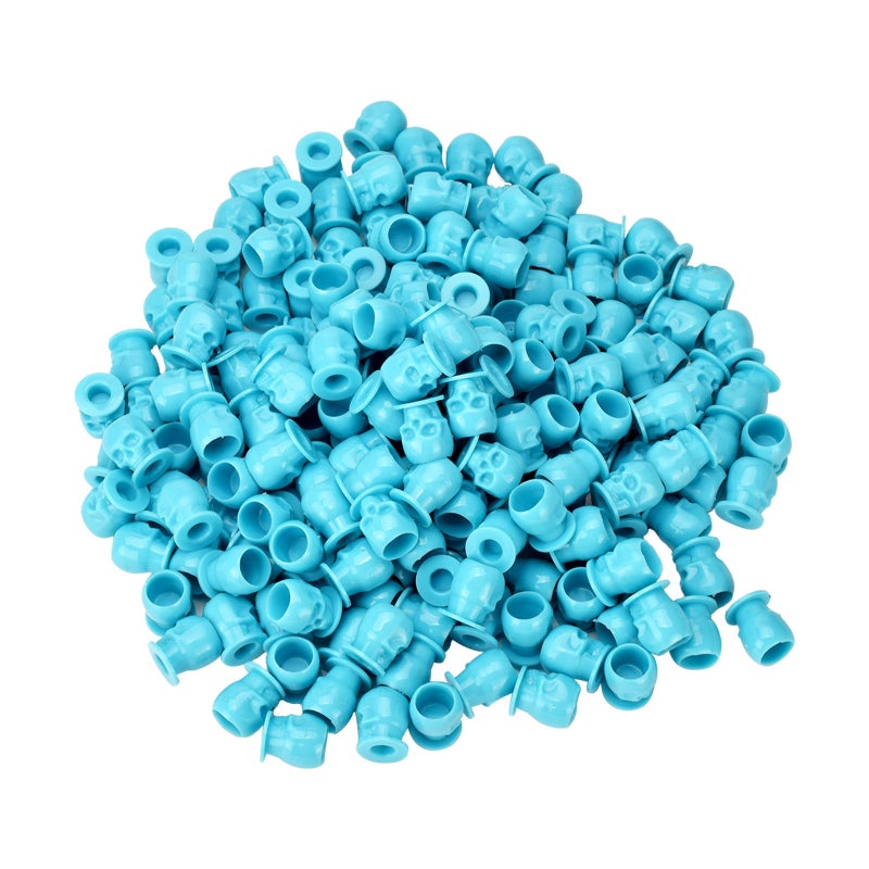 Disposable Tattoo Ink Cups - Thickened Inner Wall Stable Base 200 Blue Pigment Containers for Tattooing Microblading Makeup Application - Image 1