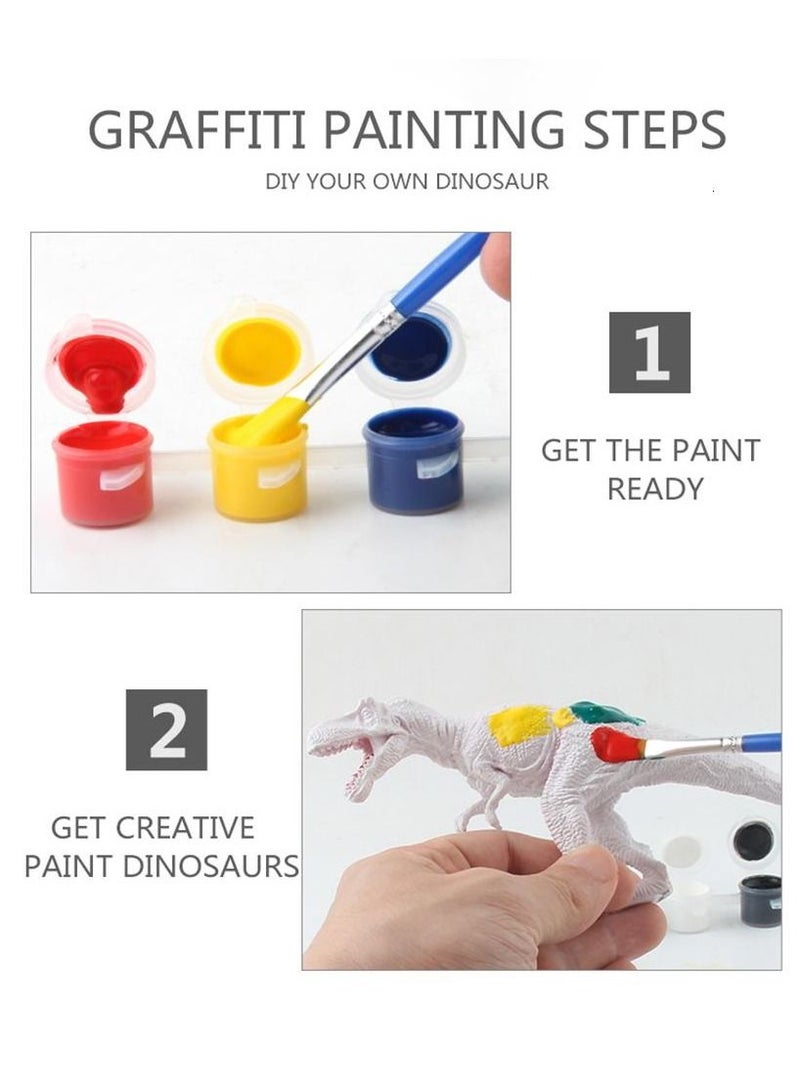 JOLLITY LLC DIY Color Painting Animal Jurassic Dinosaur Tyrannosaurus Rex Model Drawing Kids Children Toys - Image 2