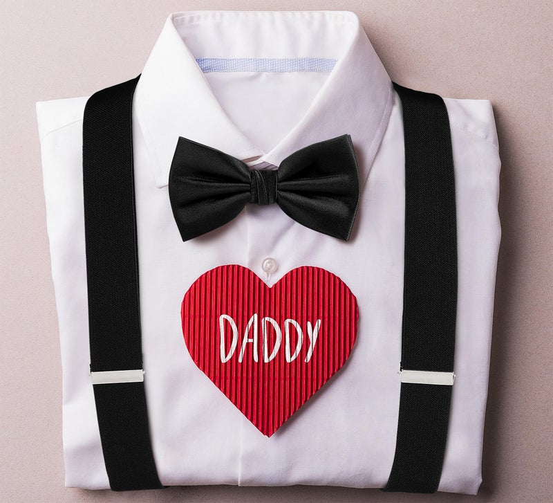 Tie G U Style TIE G Solid Color Men's Suspender + Woven Bow Tie Set for Wedding : Vivid Color, Adjustable Brace, Strong Enhanced Clip, Elastic Band (Black) - Image 3