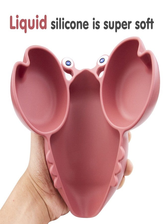 Qshare Toddler Plate, Portable Baby Plates for Toddlers and Kids, BPA-Free, Strong Suction, Dishwasher & Microwave Safe Silicone Placemat 9x6x1.4 inch - Image 3