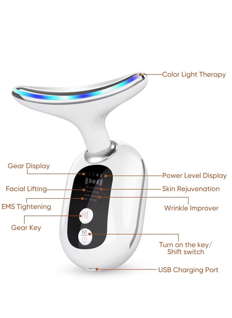 Prime by javaudan Electric Neck Massager Face massager Premium Face Massager Beauty Machine Wrinkle Skin Care Double Chin Vibration Beauty Therapy Massage Remove Fine Lines Neck Skin Tightening Face Lifting Machine  - Image 2