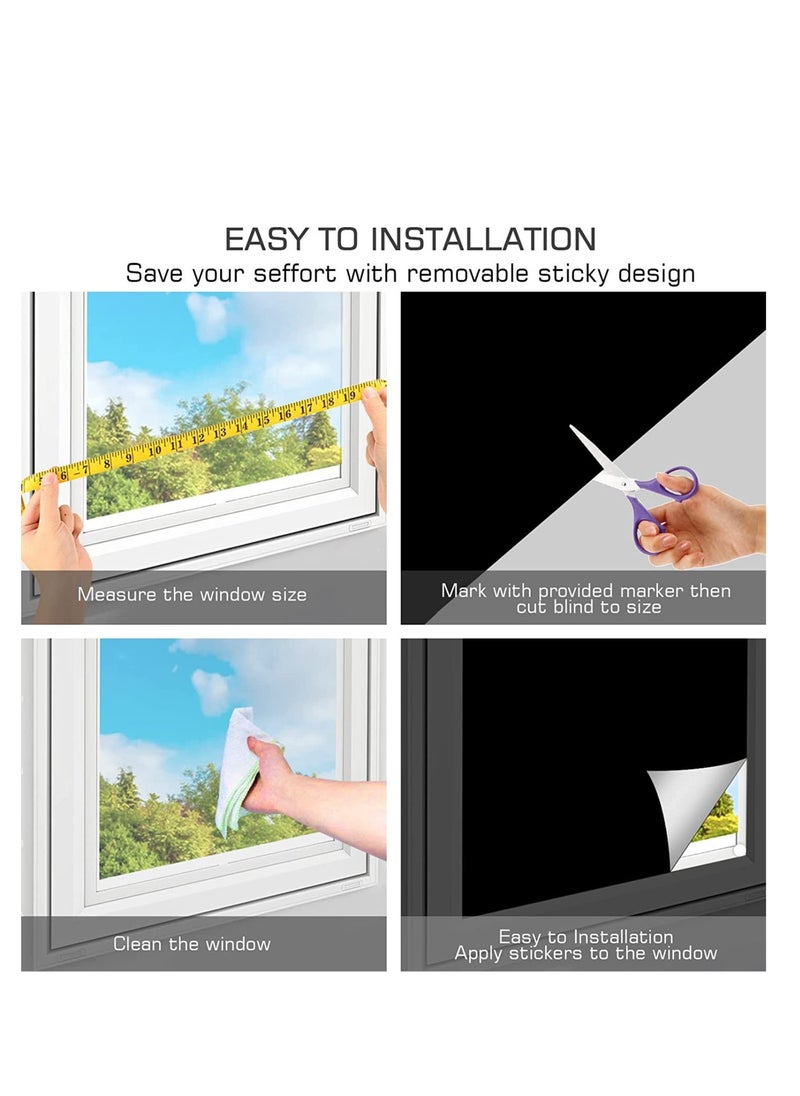 Window Blackout Sun Protection Blackout Fabric, Roof Window Blackout, No Drilling, Sun Protection Window Interior Blackout Film 200 x 145 cm - pzsku/Z34B6D21A814587355AA2Z/45/_/1727605218/ba571bdf-7d45-47ac-9fb8-8dfb115cfa2f