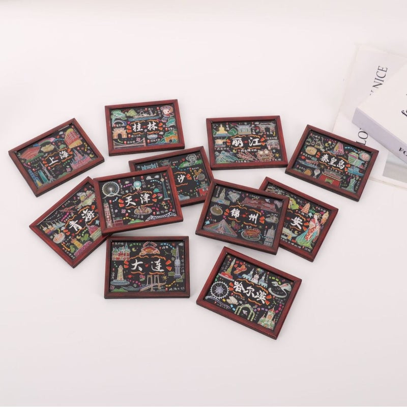 Cultural Commemorative Fridge Magnets Set - Image 1