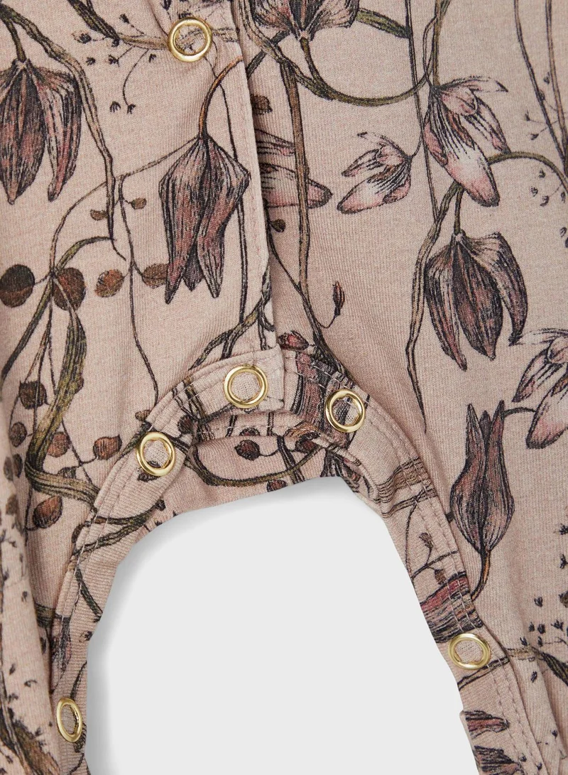 NAME IT Infant Leaf Print Romper