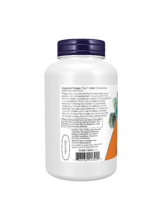 Now Foods Magnesium Malate 1000mg 180 Tablets - Image 3