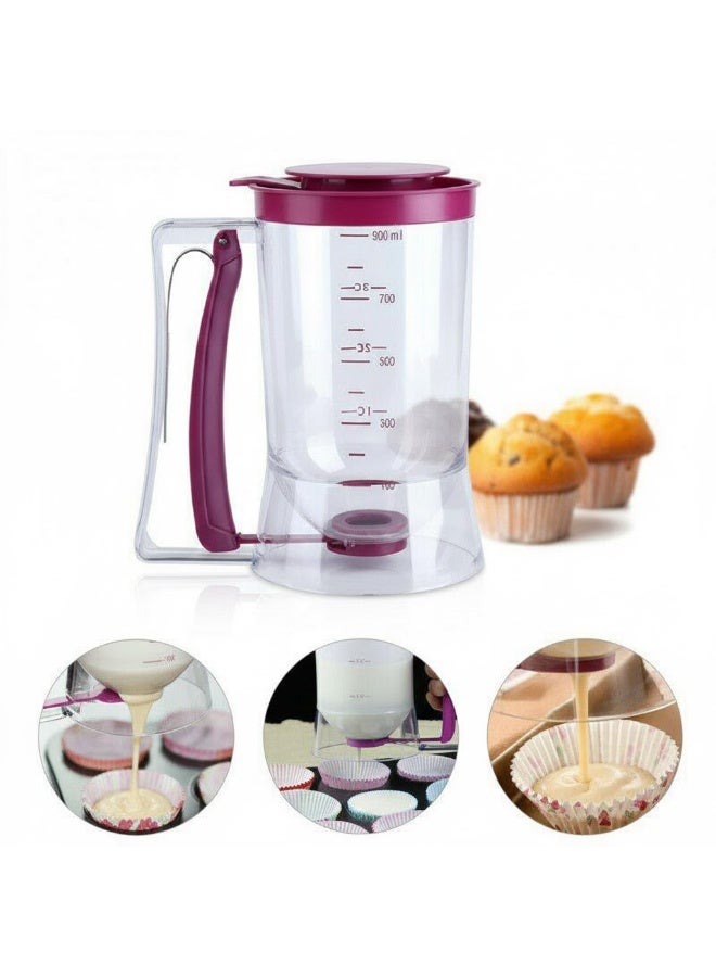 Transparent Acrylic Batter Dispenser with Measurement Scale – Smart Batter Dispenser for Pancakes, Cupcakes & Waffles – Precise Control with No Mess - Image 5