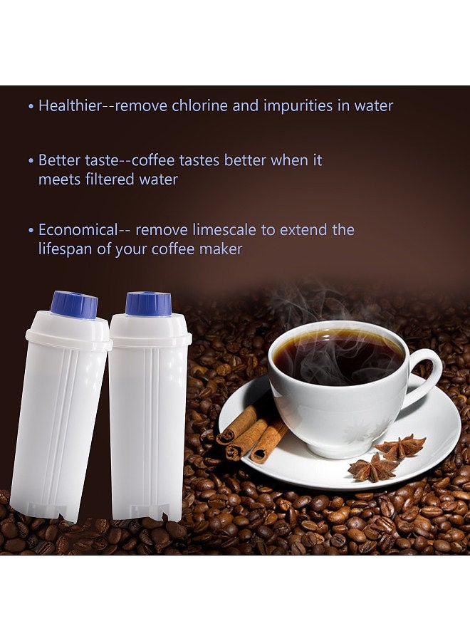 4Pcs Coffee Replacement Filter Cartridge Replacement Filter Coffee Filter Compatible with Delonghi DSL C002 Maker Machine Coffee Machine Accessory Water Filter  - Image 2