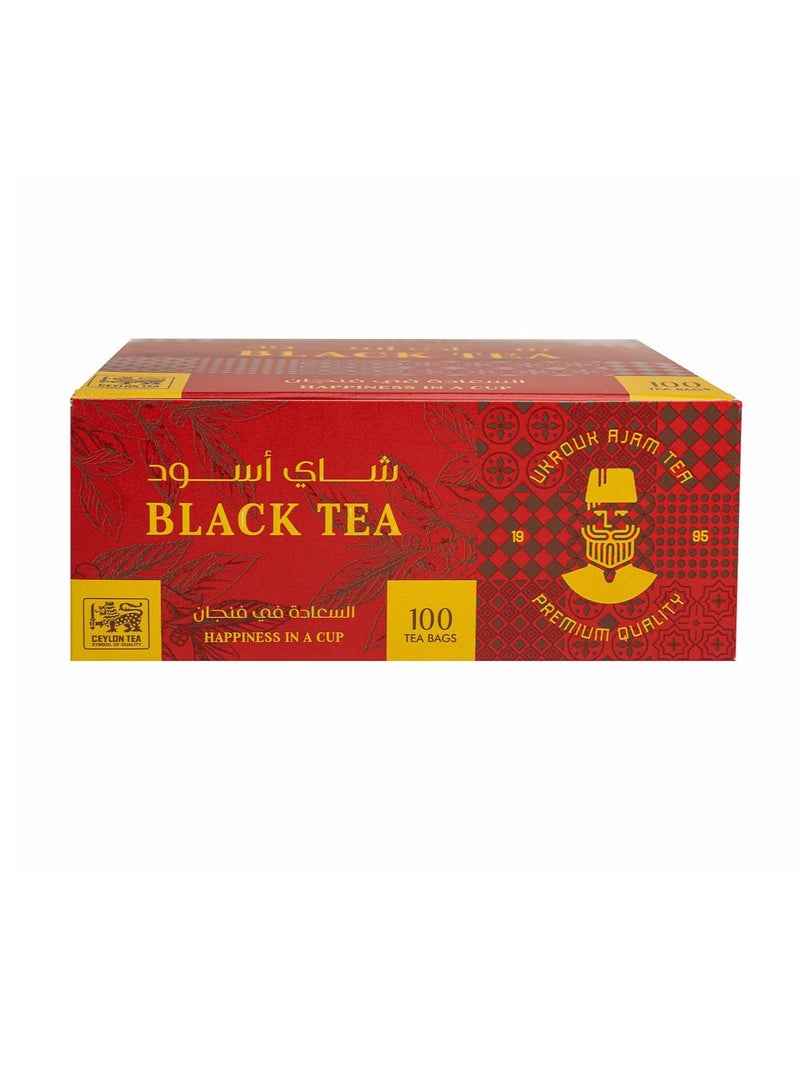 Ukrouk Ajam Ukrouk Ajam Pure Ceylon Black Tea 100 tea bags  - Image 4