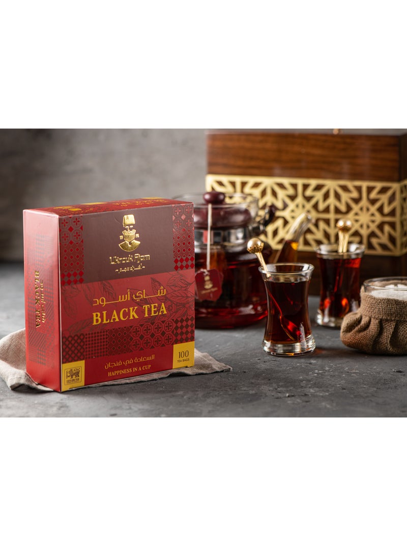 Ukrouk Ajam Ukrouk Ajam Pure Ceylon Black Tea 100 tea bags  - Image 1