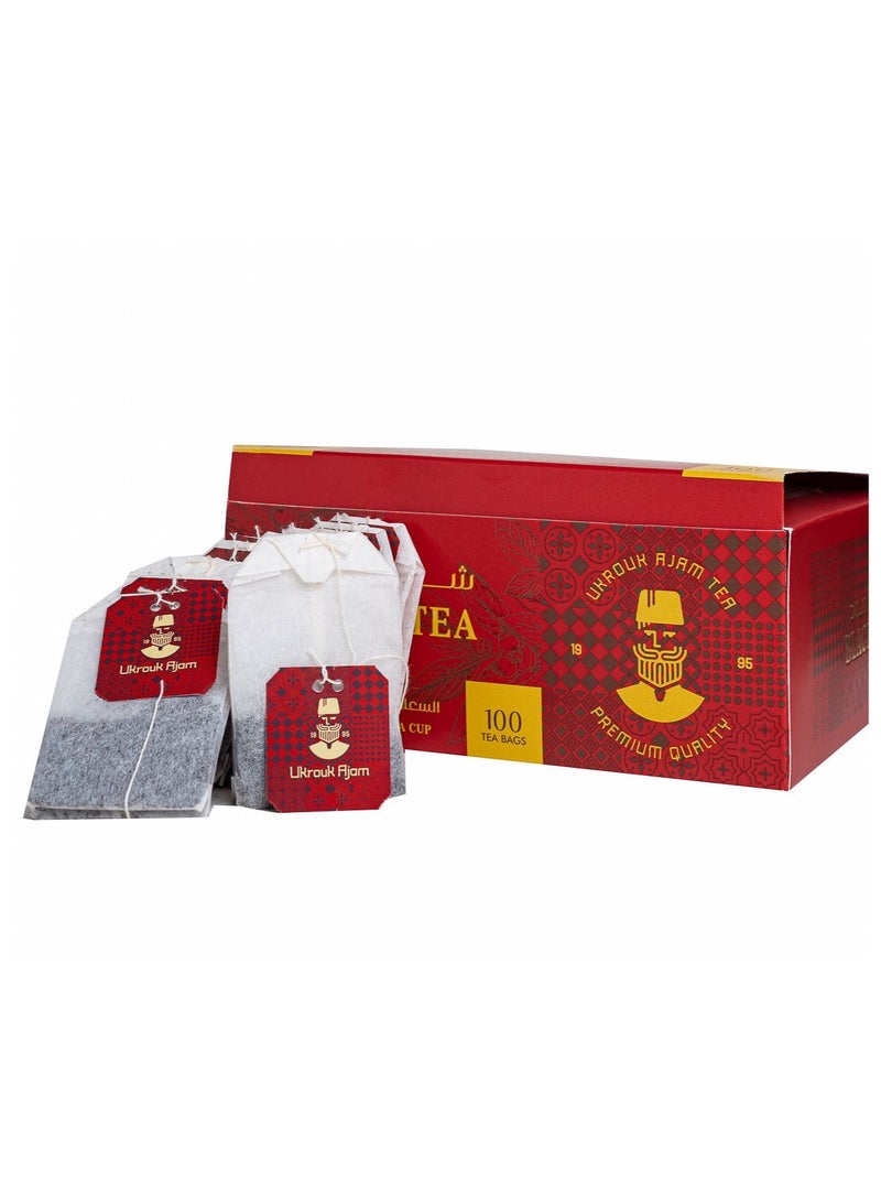 Ukrouk Ajam Ukrouk Ajam Pure Ceylon Black Tea 100 tea bags  - Image 5