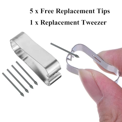 Bestdealing 5 Piece Galaxy S25 Ultra Pen Tip S25U Stylus Tips Replacement Pen Tips Nib with Tweezer for Samsung Galaxy S25 Ultra 6.9 inch Pen Tip Repair SM-S938 S938U Stylus S Pen Tips (No Pen) (Gray) - Image 4