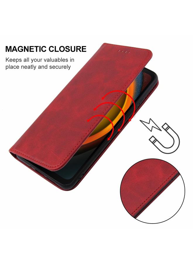 اس-توب جراب هاتف Samsung Galaxy Xcover7 بإغلاق مغناطيسي من الجلد - Image 4