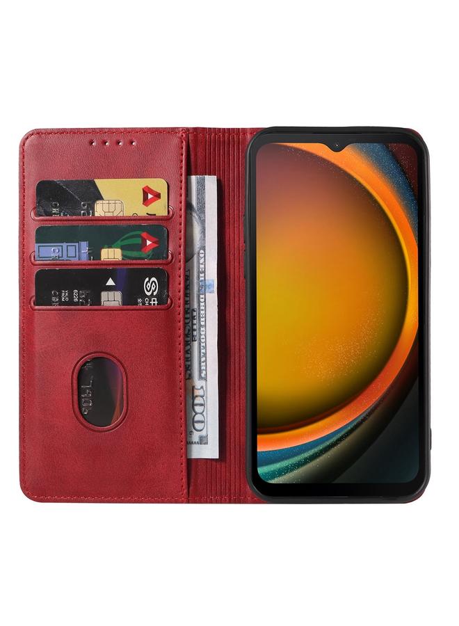 اس-توب جراب هاتف Samsung Galaxy Xcover7 بإغلاق مغناطيسي من الجلد - Image 2