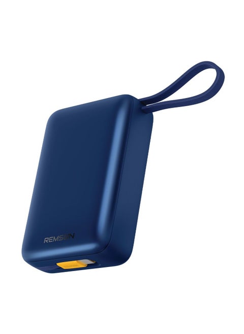 Remson Revo Charge 20,000 mAh 22.5W Power Bank QC 3.0 PD Charging USB-A/USB-C Output Ports with Built-in Type-C Hanging Cable and Lightning Cable Compatible for iPhone, Android and Other Smartphones