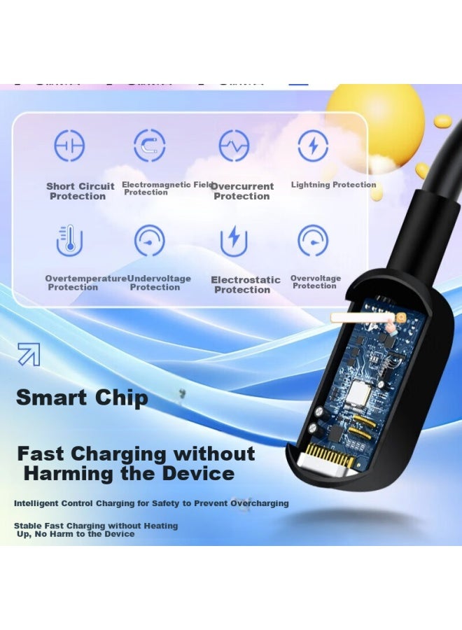 Ten Flashes Tenflash Little Genius Z6 Ultimate Edition Charging Cable Children'S Phone Watch Z6 Ultimate Edition Iron Man/Spider-Man Magnetic Charging Cable Fast Charging Data Cable - Image 4