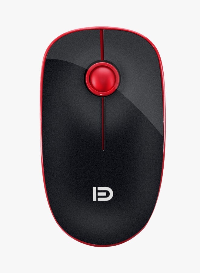NIBEMINENT Wireless Optical Keyboard With Mouse - English Red/Black - Image 2