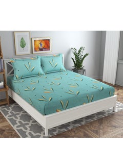 VAS COLLECTIONS Vas Collections Prime Collection Combo Pack of 4 Double Bedsheet with 8 Pillow Covers 160 Tc Soft Long Lasting 225X228 Cm Or 75X75 FtGreyPink Green Microfiber  - Image 4
