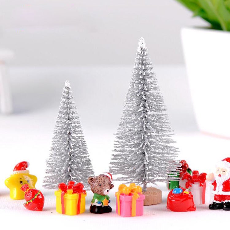 Fleshy Moss Micro Landscape Simulation Cherry Blossom Tree Plastic Flower Ornaments Christmas Tree Model Villa Accessories Flowers And Trees - Image 1