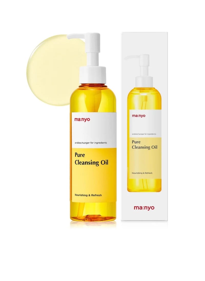 MA:NYO Ma:New Pure Cleansing Oil Korean Facial Cleanser, Dissolves Blackheads, Removes Daily Makeup with Argan Oil, Korean Skin Care for Women, 6.7 fl oz (1 Pack) 