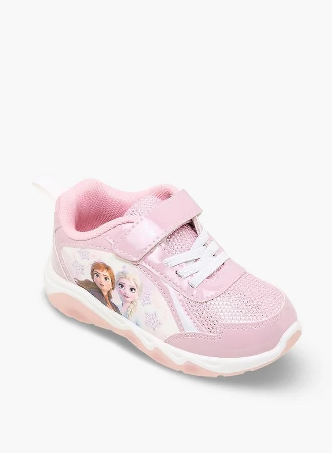 ديزني Girls Frozen Print Light-Up Sneakers