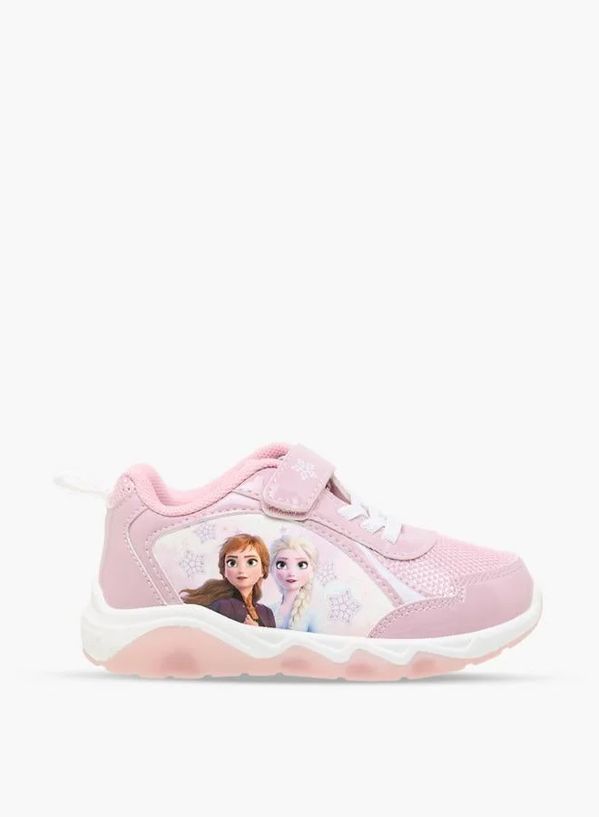 ديزني Girls Frozen Print Light-Up Sneakers