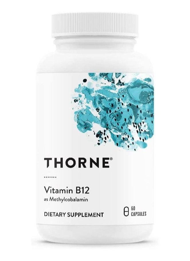 Thorne - Vitamin B12 as Methycobalamin - 60 Capsules Dietary Supplement - Image 1